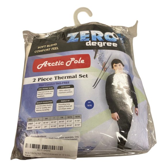 Artic Pole Zero Degree Boys Thermal Long Underwear Set - Picture 6 of 6